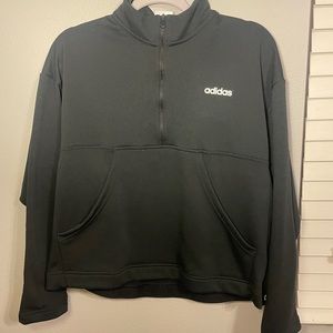 Black Adidas quarter-Zip